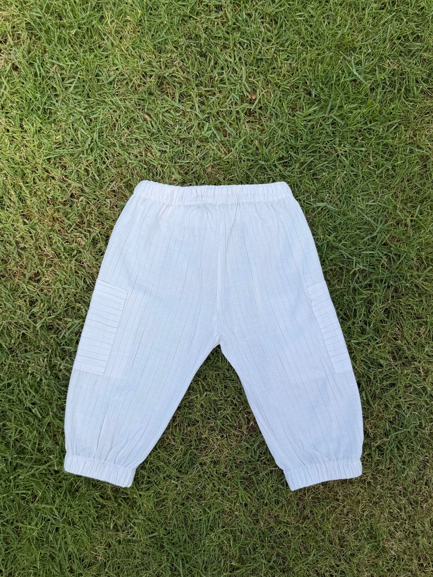 Marshmallow Striped Cargo
