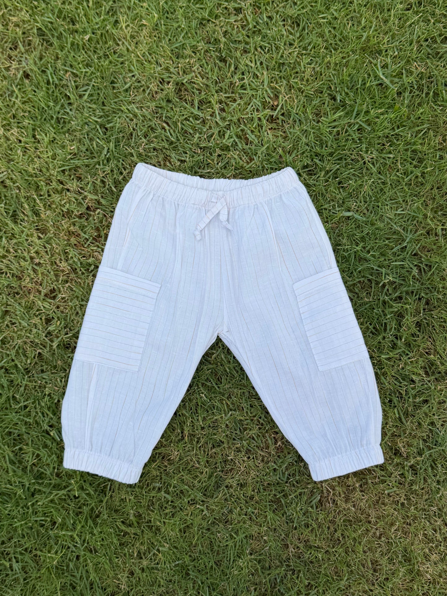 Marshmallow Striped Cargo
