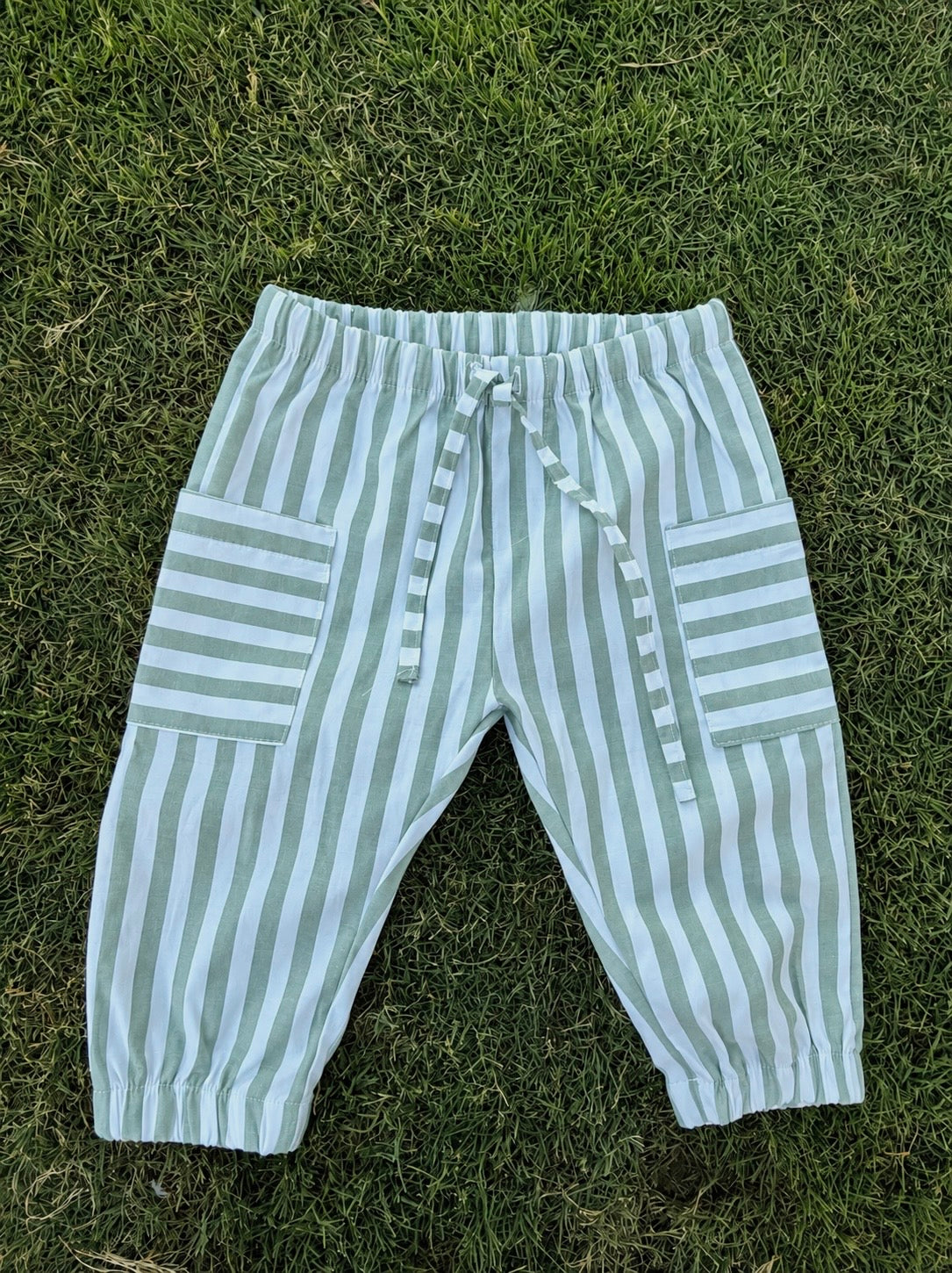Olive Striped Cargo