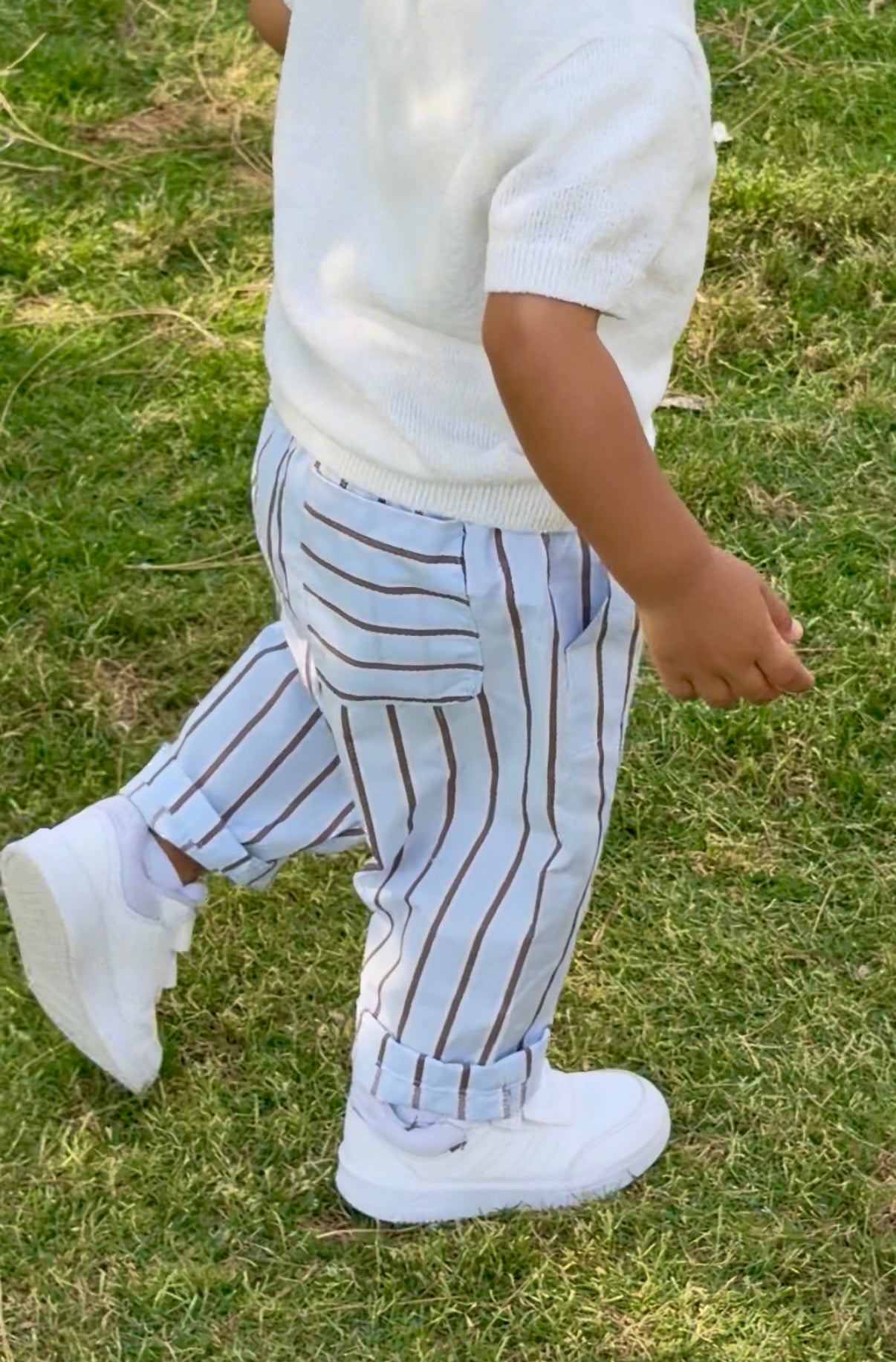 Mist Striped Pants